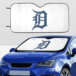 detroit tigers car sunshade