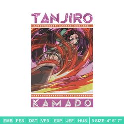 tanjiro kamado embroidery design, demon slayer embroidery,embroidery file,anime embroidery, anime shirt,digital download