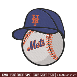 new york mets baseball embroidery design, ncaa embroidery, sport embroidery,embroidery design,logo sport embroidery