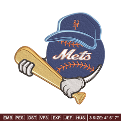 new york mets design embroidery design, mlb embroidery, embroidery design, logo sport embroidery, sport embroidery.