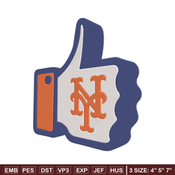 new york mets hand embroidery design, mlb embroidery, sport embroidery, embroidery design,logo sport embroidery