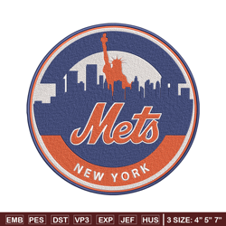 new york mets logo embroidery design, mlb embroidery, embroidery design, logo sport embroidery, sport embroidery