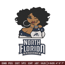 north florida ospreys girl embroidery design, ncaa embroidery, embroidery design, logo sport embroidery,sport embroidery