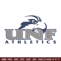 north florida ospreys logo embroidery design, ncaa embroidery, sport embroidery,logo sport embroidery,embroidery design