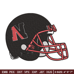 northeastern helmet embroidery design, ncaa embroidery, embroidery design, logo sport embroidery,sport embroidery