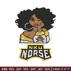 northern kentucky girl embroidery design, ncaa embroidery, embroidery design, logo sport embroidery,sport embroidery.