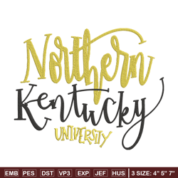 northern kentucky logo embroidery design, ncaa embroidery, sport embroidery,logo sport embroidery,embroidery design.