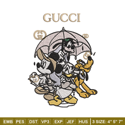 mickey friends embroidery design, gucci embroidery, brand embroidery, logo shirt, embroidery file, digital download