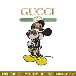 mickey gucci embroidery design,gucci embroidery, embroidery file, logo shirt, sport embroidery, digital download