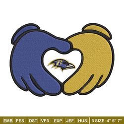 mickey hand baltimore ravens embroidery design, baltimore ravens embroidery, nfl embroidery, logo sport embroidery.