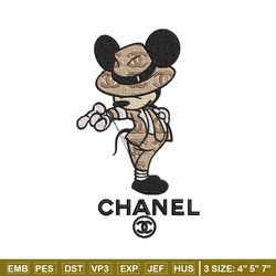 mickey jackson embroidery design, chanel embroidery, brand embroidery, embroidery file, logo shirt, digital download