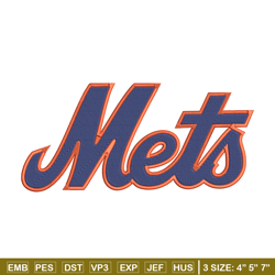 new york mets logo embroidery design, ncaa embroidery, sport embroidery,logo sport embroidery,embroidery design