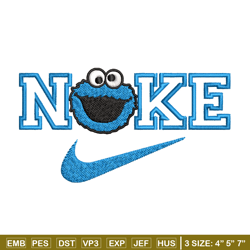 nike blue cartoon embroidery design, nike embroidery, brand embroidery, embroidery file, logo shirt, digital download.