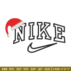 nike hat embroidery design, chrismas embroidery, nike design, embroidery shirt, embroidery file, digital download