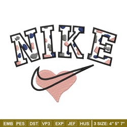 nike heart embroidery design, nike embroidery, nike design, embroidery shirt, embroidery file,digital download