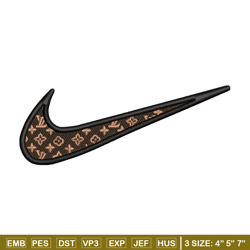 nike lv logo embroidery design, lv embroidery, nike design, embroidery shirt, embroidery file, digital download