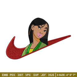 nike mulan embroidery design, nike mulan embroidery, nike design, cartoon design, cartoon shirt, digital download