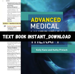 textbook for advanced medical nutrition therapy 1st edition by kane | instant download | pdf