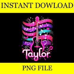 retro taylor first name personalized groovy birthday png file