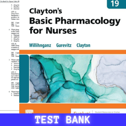 latest 2024 for claytons basic pharmacology for nurses 19th edition by michelle willihnganz test bank