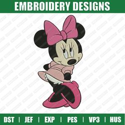 minnie mouse embroidery files, disney embroidery designs, minnie embroidery designs files, instant download