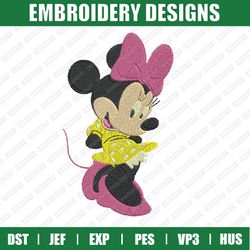 minnie mouse embroidery files, disney embroidery designs, minnie embroidery designs files, instant download