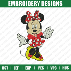 minnie mouse embroidery files, disney embroidery designs, minnie embroidery designs files, instant download