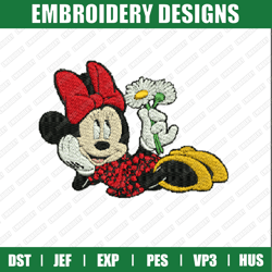 minnie mouse embroidery files, disney embroidery designs, minnie embroidery designs files, instant download