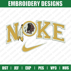 nike washington redskins embroidery files, sport embroidery designs, nike embroidery designs files,  instant download