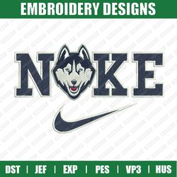 nike x uconn huskies embroidery files, sport embroidery designs, nike embroidery designs files, instant download