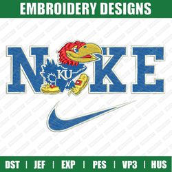 nike x kansas jayhawks embroidery files, sport embroidery designs, nike embroidery designs files, instant download