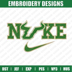 nike x south florida bulls embroidery files, sport embroidery designs, nike embroidery designs files, instant download