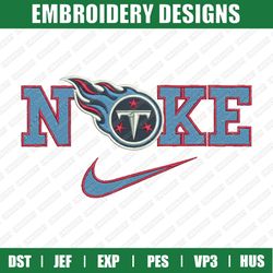 nike x tennessee titans embroidery files, sport embroidery designs, nike embroidery designs files, instant download