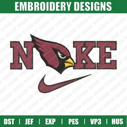 nike x arizona cardinals embroidery files, sport embroidery designs, nike embroidery designs files, instant download