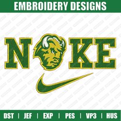 nike north dakota state bison embroidery files, sport embroidery designs, nike embroidery designs files, instant downloa