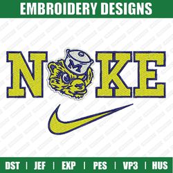 nike michigan wolverines embroidery files, sport embroidery designs, nike embroidery designs files, instant download