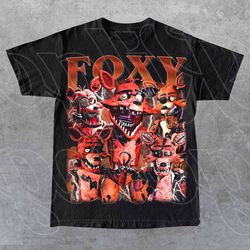 limited foxy five nights at freddy's vintage gift for woman and man png sublimation