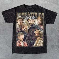 limited jaime and tyrion lannister vintage gift for woman and man png sublimation