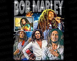 bob marley t shirt design png instant download png bootleg t