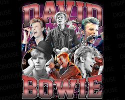 david bowie t shirt design png instant download