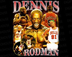 dennis rodman png rap bootleg png file design digital file, 3