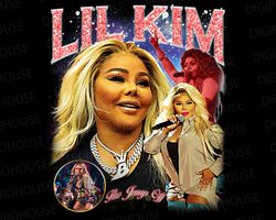 lil kim t shirt design png digital retro, 90s