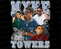 myke towers png , ready to print, printable design, hiphop a