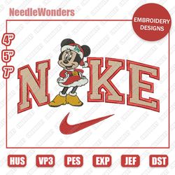 nike minnie mouse embroidery designs, christmas christmas designs, nike embroidery designs, digital file