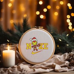 nike santa ironman embroidery designs, christmas christmas designs, nike embroidery designs, digital file