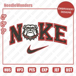 nike embroidery designs, nike x georgia bulldogs christmas designs, sport embroidery designs, digital file