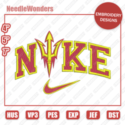 nike embroidery designs, nike x arizona state sun devils christmas designs, sport embroidery designs, digital file