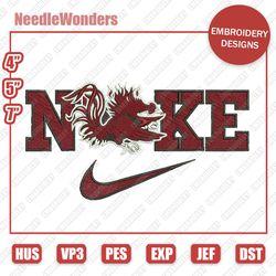 nfl mascotsport embroidery designs, nike south carolina gamecocks digital designs, nike embroidery designs, digital file