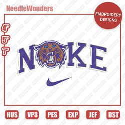 nlfsport embroidery designs, nike villanova wildcats mascot digital designs, nike embroidery designs, digital file