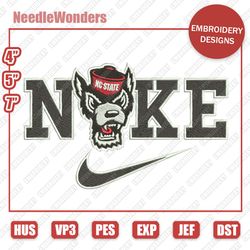 nlfsport embroidery designs, nike x nc state wolfpack digital designs, nike embroidery designs, digital file